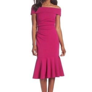 Vince camuto fuschia dress